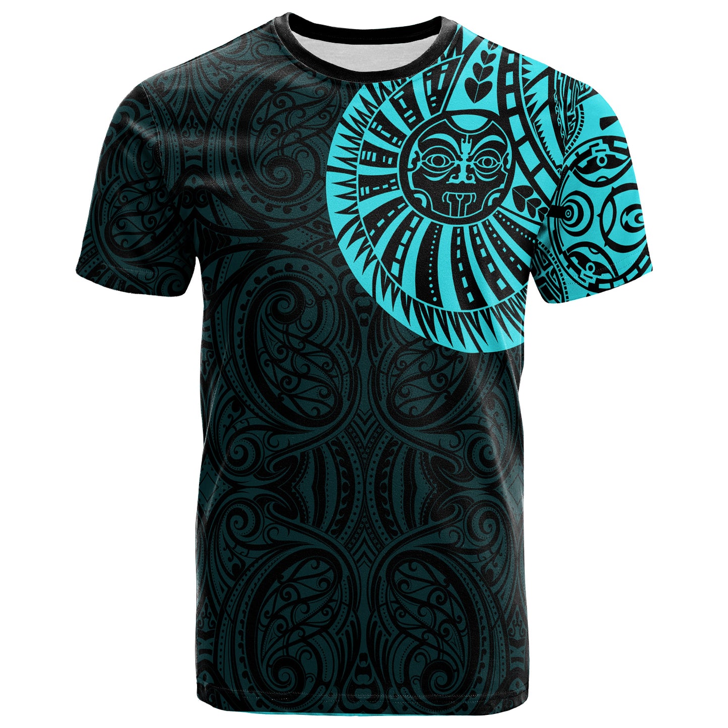 Polynesian Custom Personalised T-Shirt - Maori Warrior Tattoo Full Color