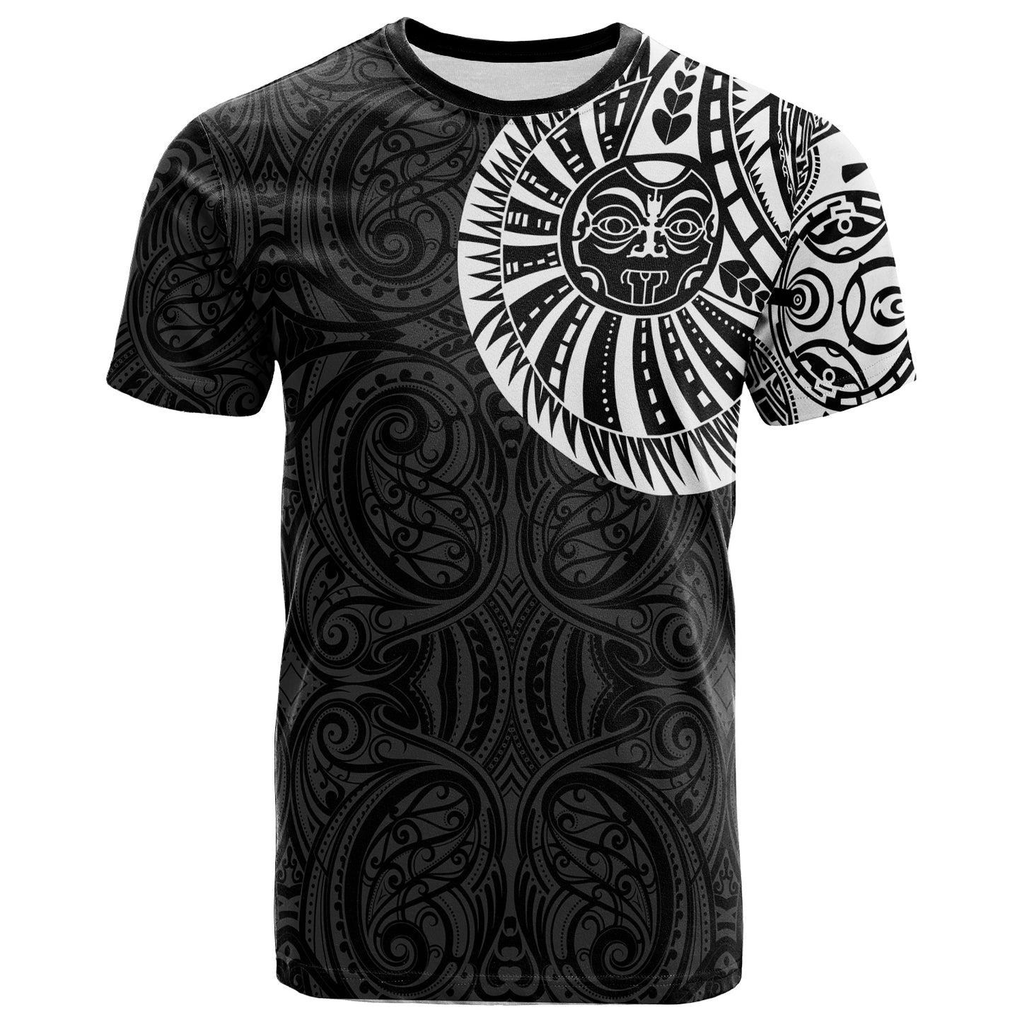 Polynesian Custom Personalised T-Shirt - Maori Warrior Tattoo Full Color
