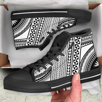 Polynesian High Top Canvas Shoes
