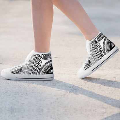 Polynesian High Top Canvas Shoes