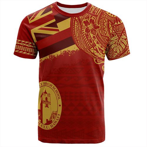 Hawaii T-Shirt President Theodore Roosevelt High School With Crest Style