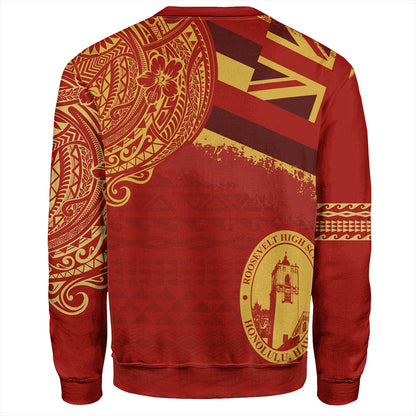 Hawaii Sweatshirt President Theodore Roosevelt High School With Crest Style