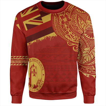 Hawaii Sweatshirt President Theodore Roosevelt High School With Crest Style