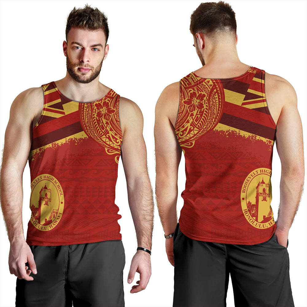 Hawaii Tank Top President Theodore Roosevelt High School With Crest Style