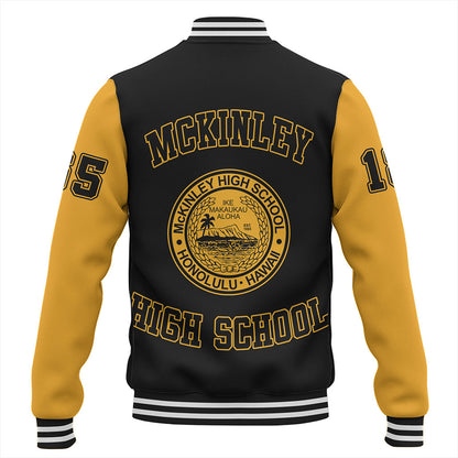 Hawaii Baseball Jacket President William Mckinley High School Polynesian Letters Style
