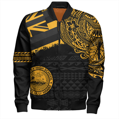 Hawaii Bomber Jacket President William McKinley High School With Crest Style
