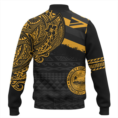 Hawaii Baseball Jacket President William McKinley High School With Crest Style