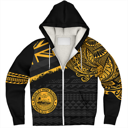 Hawaii Sherpa Hoodie President William McKinley High School With Crest Style