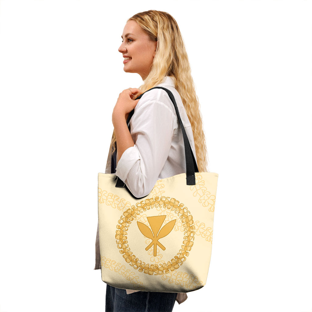 Hawaii Tote Bag Puakenikeni Lei Circle
