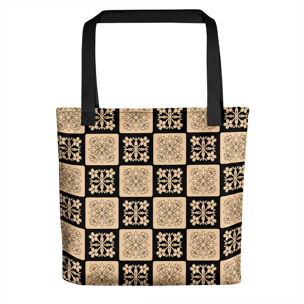 Hawaii Tote Bag Puakenikeni Lei Seamless Pattern