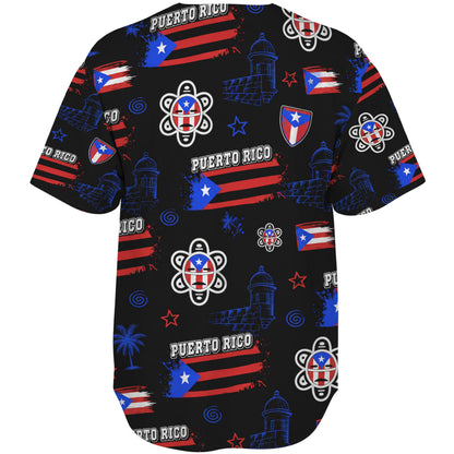 Puerto Rico Baseball Shirt Taino Flag El Morro Street Art