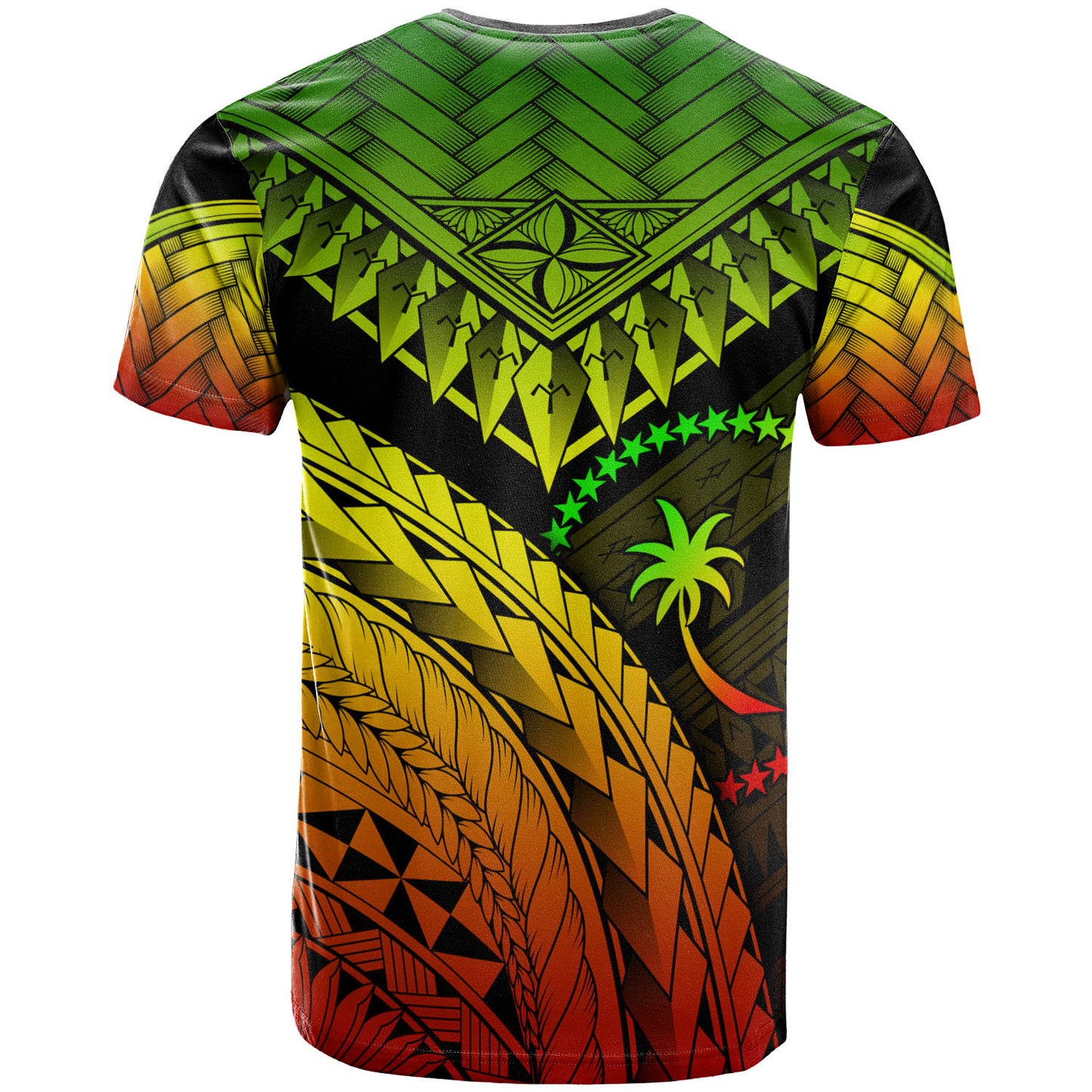 Chuuk Custom Personalised T-Shirt - Polynesian Necklace and Lauhala