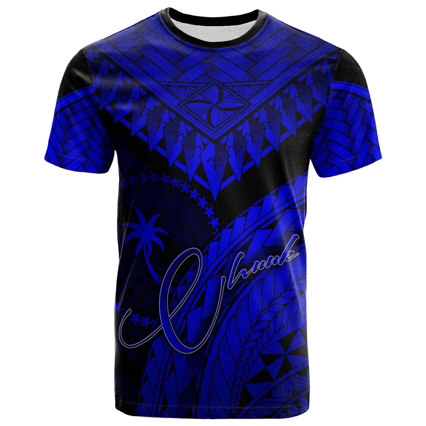 Chuuk Custom Personalised T-Shirt - Polynesian Necklace and Lauhala