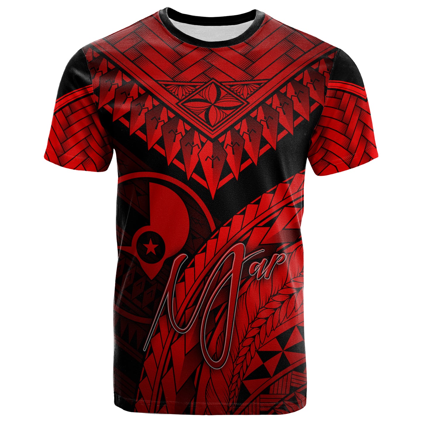 Yap Custom Personalised T-Shirt - Polynesian Necklace and Lauhala
