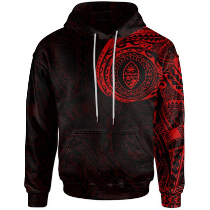Guam Hoodie - Guam Coat Of Arms Polynesian Tattoo Style Special Version