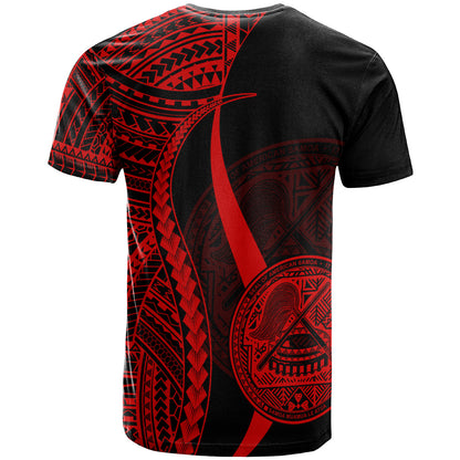 American Samoa T-Shirt - Polynesian Tentacle Tribal Pattern