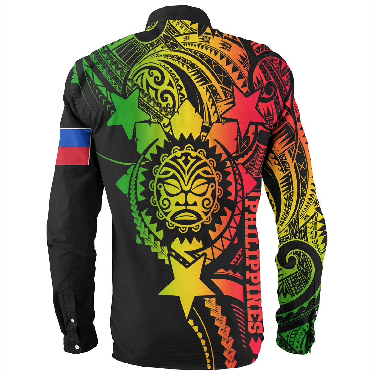 Philippines Filipinos Long Sleeve Shirt - Proud To Be Filipino Tribal Sun Batok Reggae Style