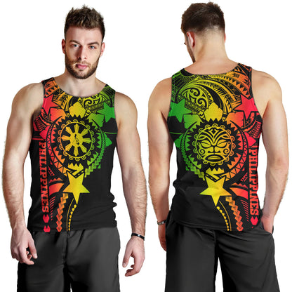 Philippines Filipinos Tank Top - Proud To Be Filipino Tribal Sun Batok Reggae Style