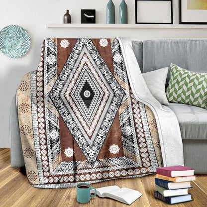 Fiji Premium Blanket Tapa Design