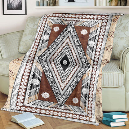 Fiji Premium Blanket Tapa Design