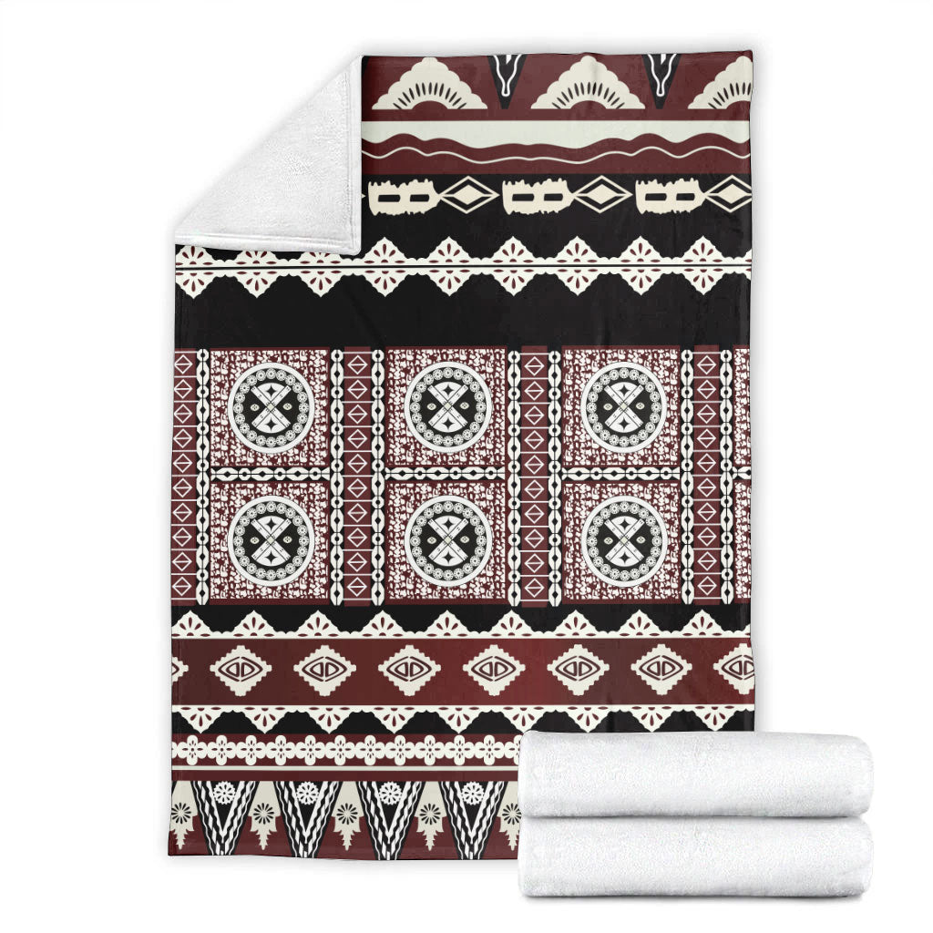 Fiji Premium Blanket Tapa Bula Pattern