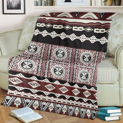 Fiji Premium Blanket Tapa Bula Pattern