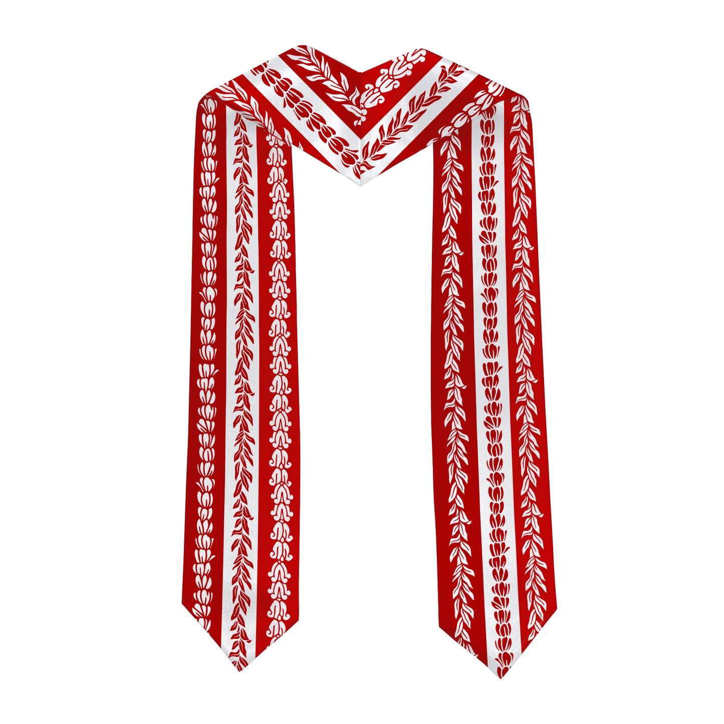 Hawaii Graduation Stole Aloha Flag With Flower Lie Beautiful Ver.1