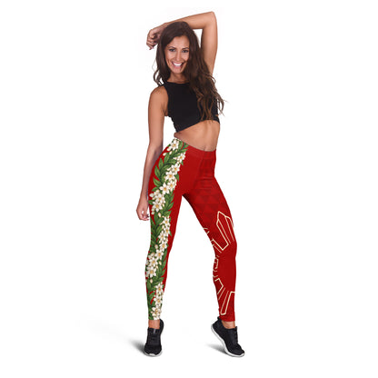 Philippines Filipinos Legging Sampaguita Flower Sun Pattern Island Style