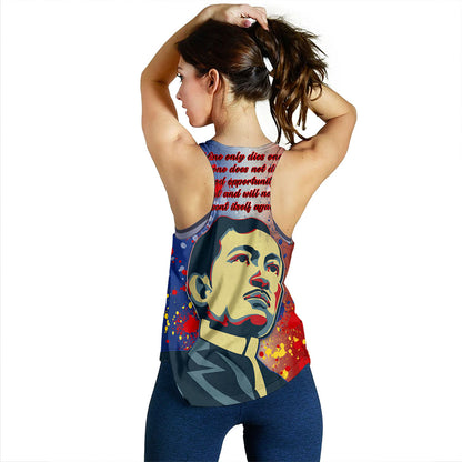 Philippines Filipinos Women Tank Rizal Monument On Rizal Day Background Texture Brush Style