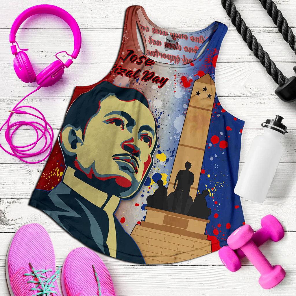Philippines Filipinos Women Tank Rizal Monument On Rizal Day Background Texture Brush Style