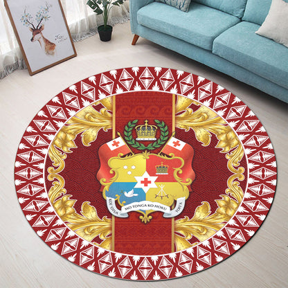 Tonga Round Rug Royal Vintage Style