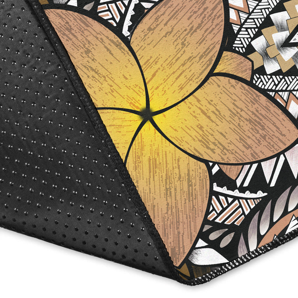 Hawaii Area Rug Hawaii Plumeria Polynesian Traditional Patterns Vintage Version