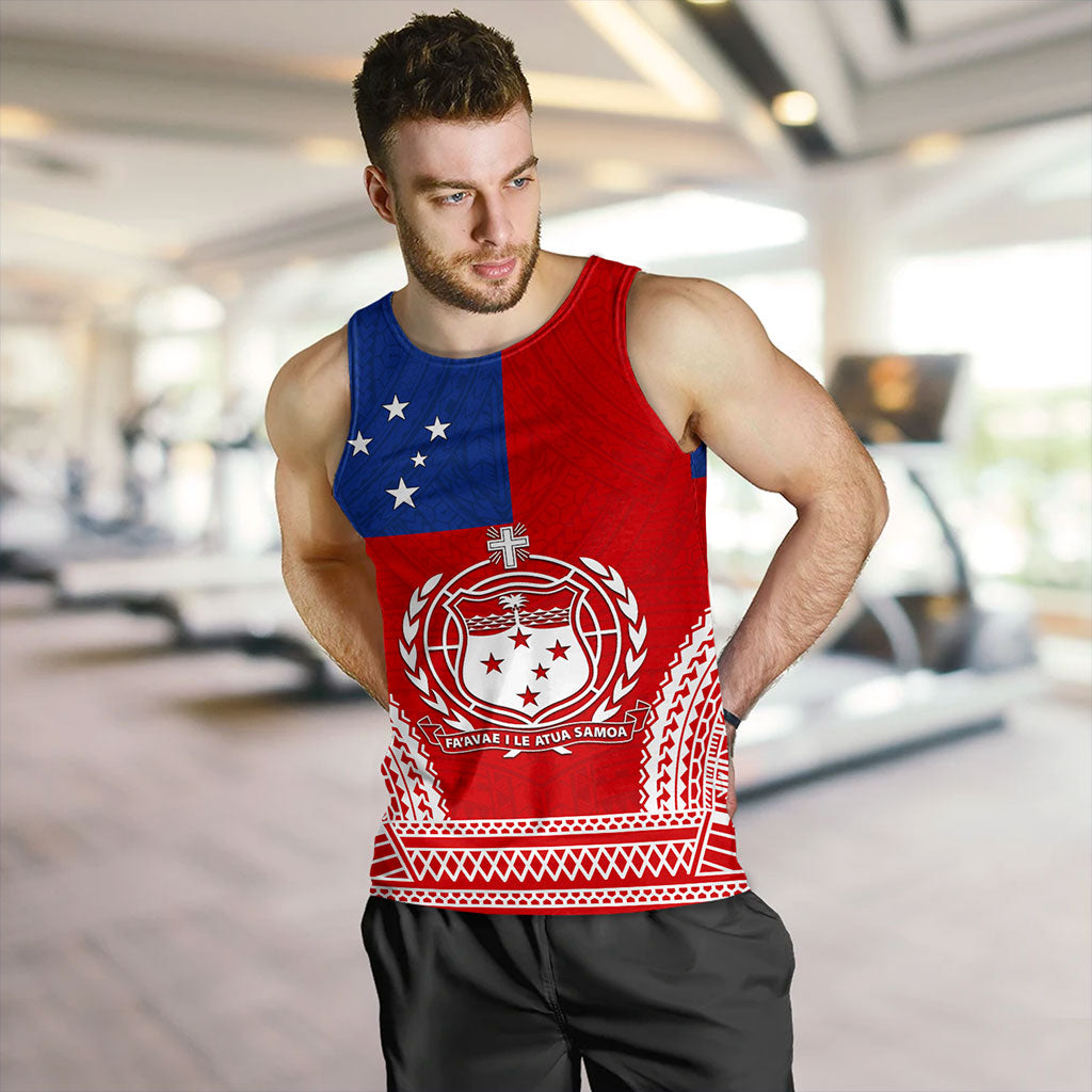 Samoa Tank Top Flag Tribal Tatau Pattern
