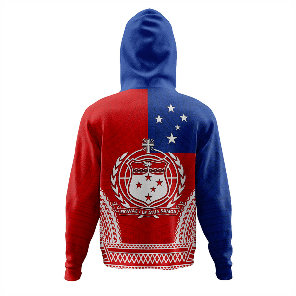 Samoa Hoodie Flag Tribal Tatau Pattern