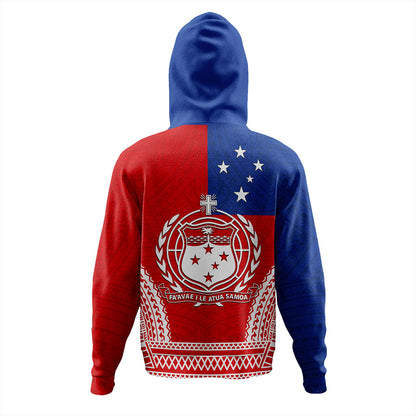 Samoa Hoodie Flag Tribal Tatau Pattern