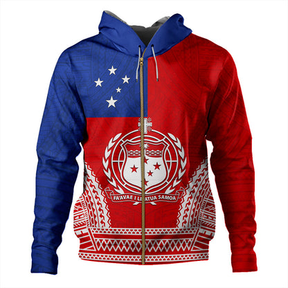 Samoa Hoodie Flag Tribal Tatau Pattern