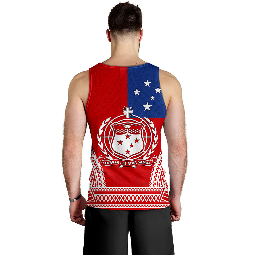 Samoa Tank Top Flag Tribal Tatau Pattern