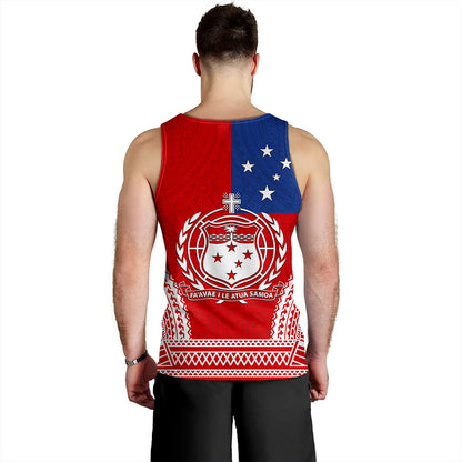 Samoa Tank Top Flag Tribal Tatau Pattern