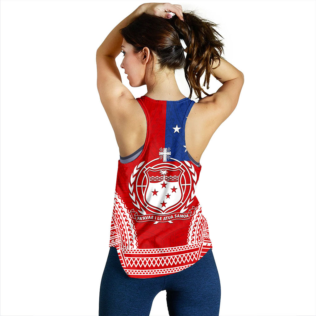 Samoa Women Tank Flag Tribal Tatau Pattern