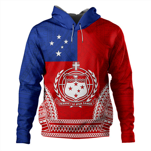Samoa Hoodie Flag Tribal Tatau Pattern