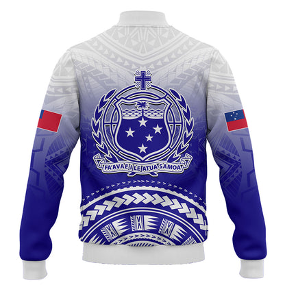Samoa Baseball Jacket Polynesian Tribal Island Design