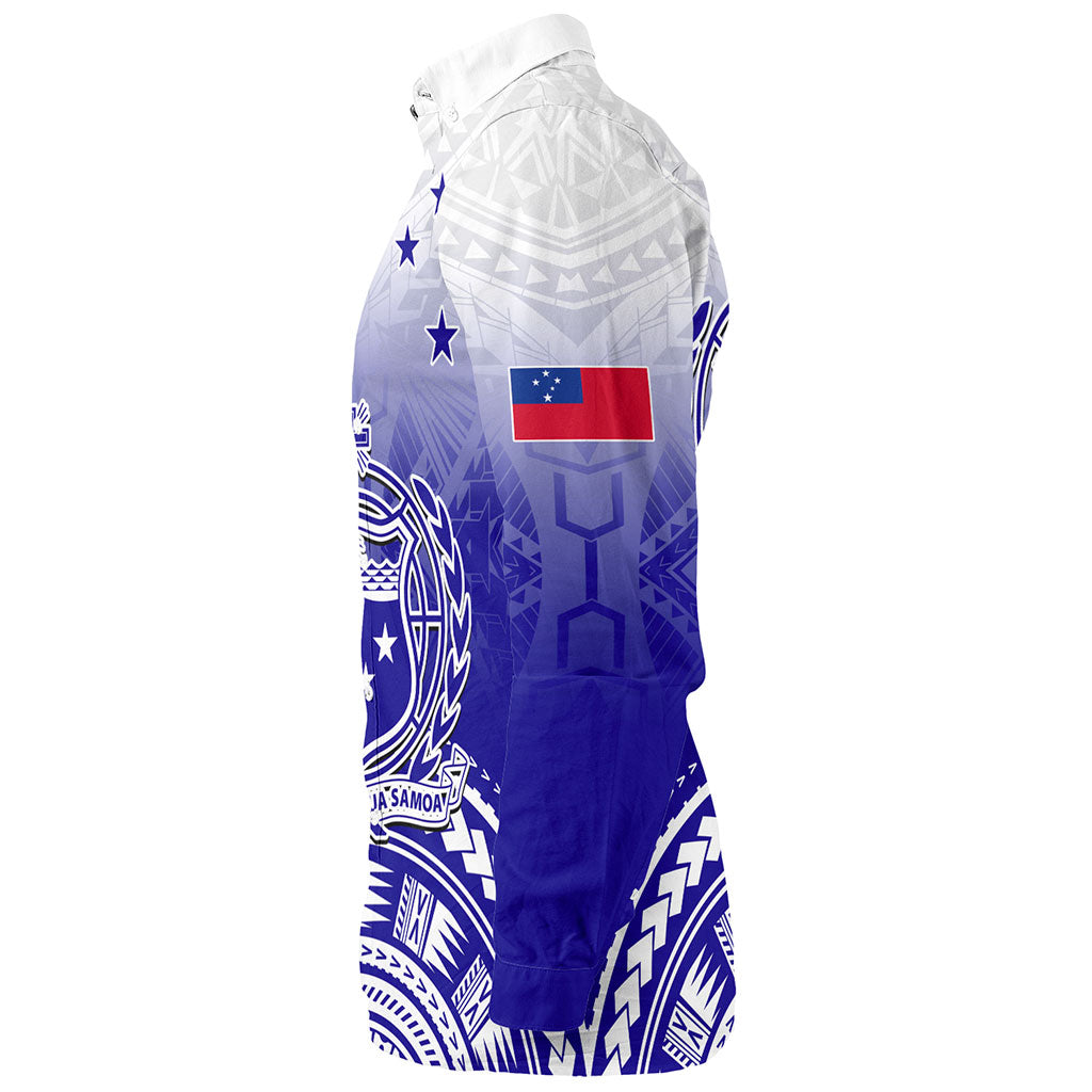 Samoa Long Sleeve Shirt Polynesian Tribal Island Design