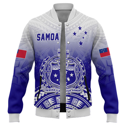 Samoa Baseball Jacket Polynesian Tribal Island Design