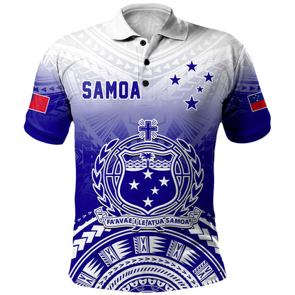 Samoa Polo Shirt Polynesian Tribal Island Design