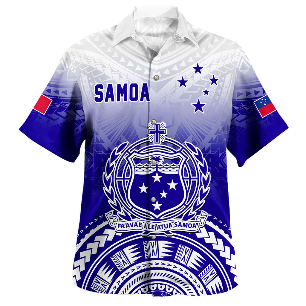 Samoa Hawaiian Shirt Polynesian Tribal Island Design