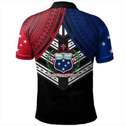 Samoa Polo Shirt Tribal Pacific Design