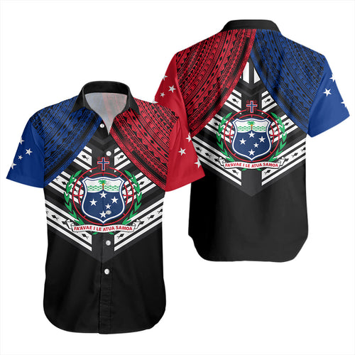Samoa Short Sleeve Shirt Tribal Pacific Design