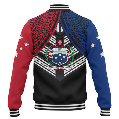 Samoa Baseball Jacket Tribal Pacific Design