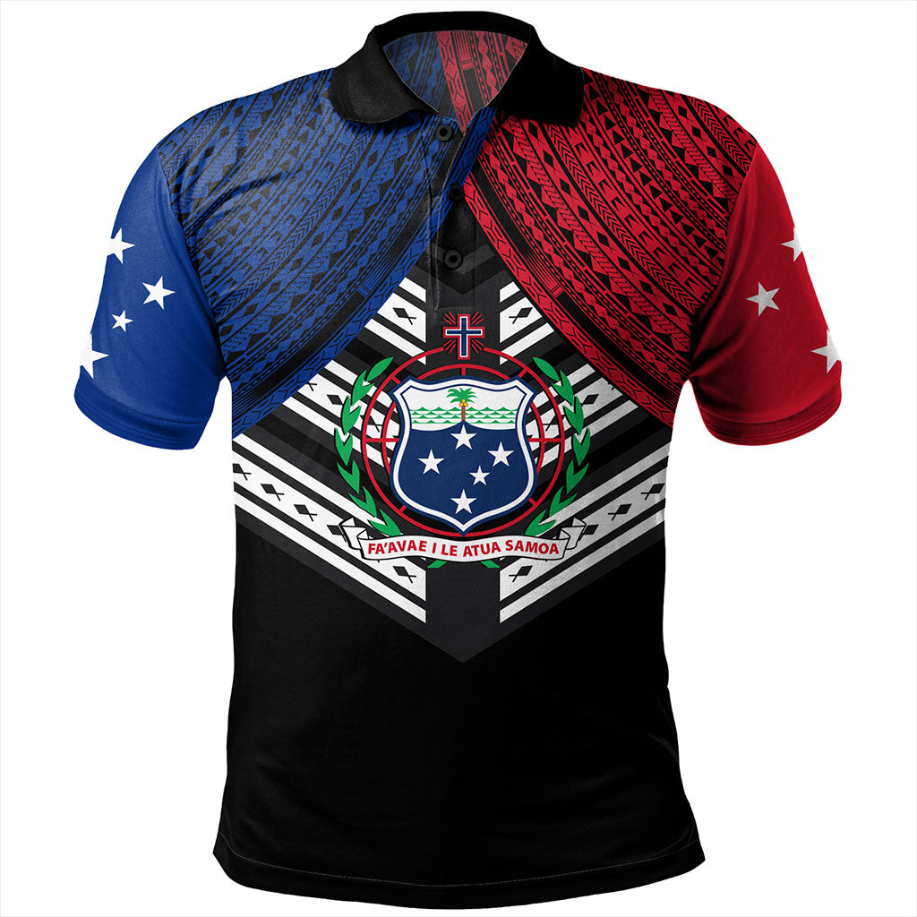 Samoa Polo Shirt Tribal Pacific Design