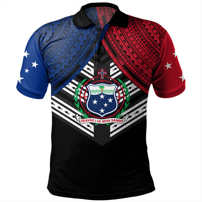 Samoa Polo Shirt Tribal Pacific Design